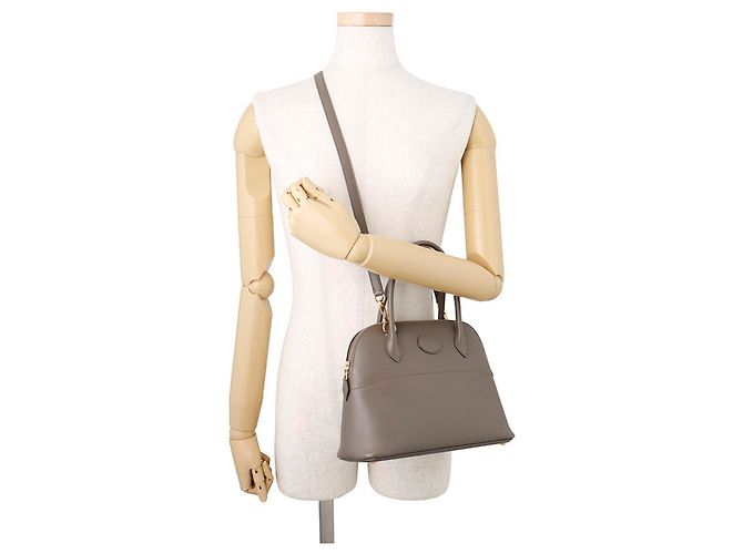 Hermès Borsa Hermes Bolide 27 in Etain Grigio - vista 5