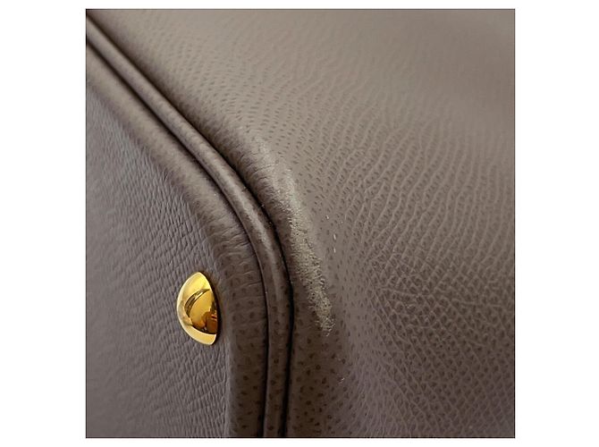 Hermès Borsa Hermes Bolide 27 in Etain Grigio - vista 7