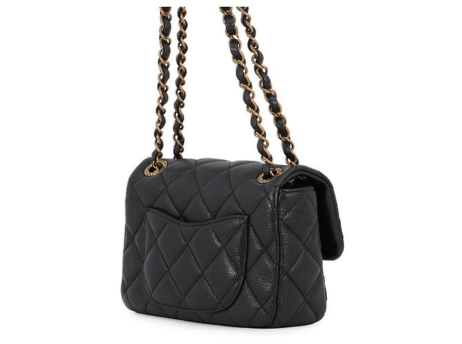 Bolsa de Ombro Mini Matelassé com Corrente Chanel Preto - vista 2