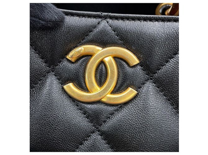 Bolsa Chanel Matelassé Coco Mark Small Preto - vista 11