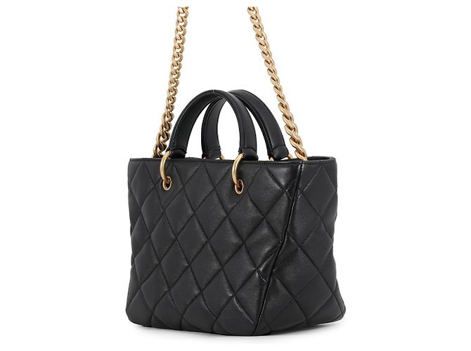 Bolsa Chanel Matelassé Coco Mark Small Preto - vista 2