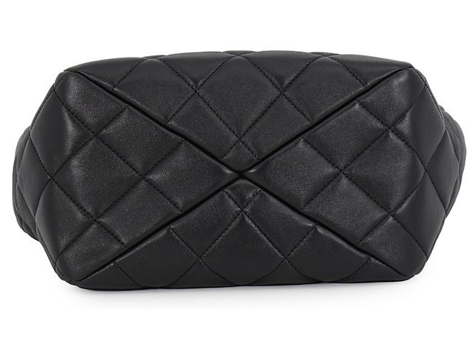 Bolsa Chanel Matelassé Coco Mark Small Preto - vista 3