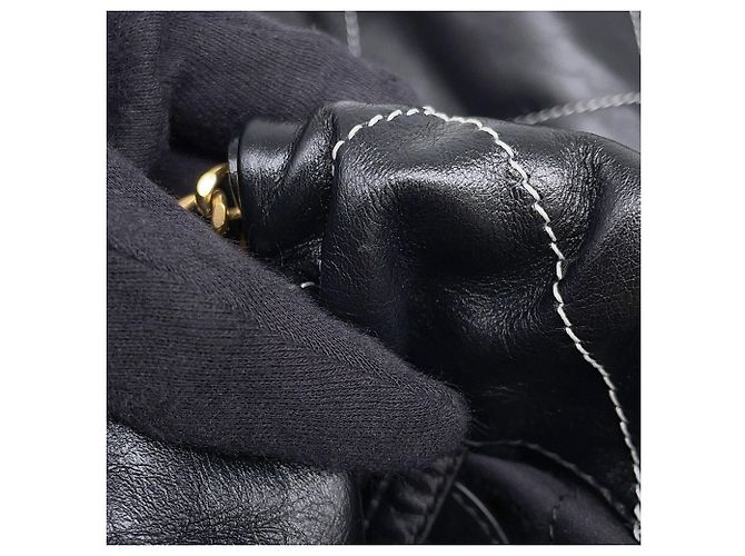Zaino Chanel in pelle di vitello nera Nero - vista 13