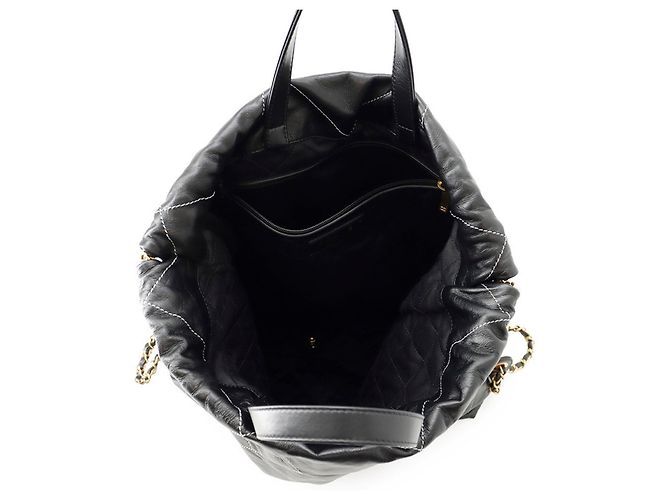 Zaino Chanel in pelle di vitello nera Nero - vista 5