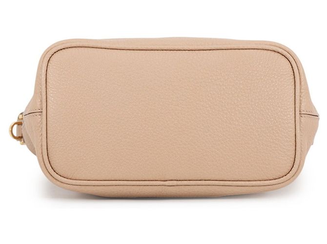 Borsa a tracolla Prada in pelle Vitello Daino Beige - vista 3