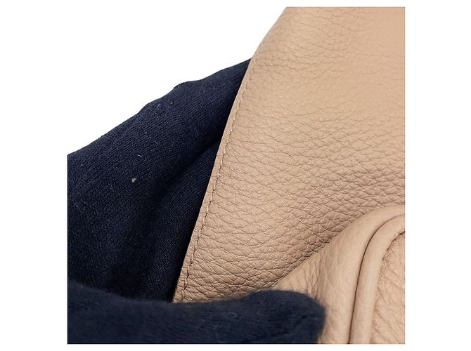 Borsa a tracolla Prada in pelle Vitello Daino Beige - vista 7