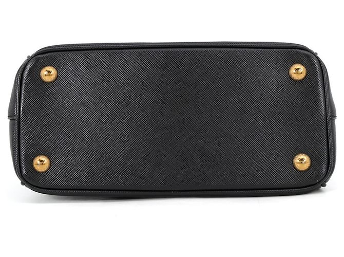 Bolsa de mão Prada Galleria Small em couro Saffiano Preto - vista 3