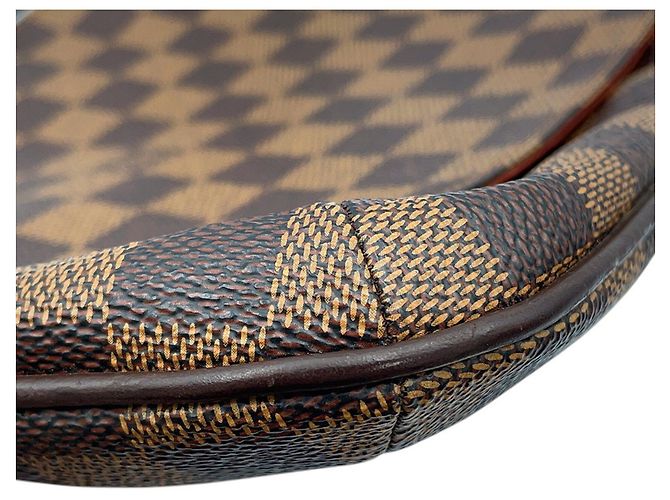 Borsa a tracolla Louis Vuitton Damier Ebene Musette Salsa Arancione - vista 11