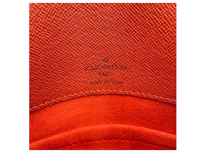 Borsa a tracolla Louis Vuitton Damier Ebene Musette Salsa Arancione - vista 17