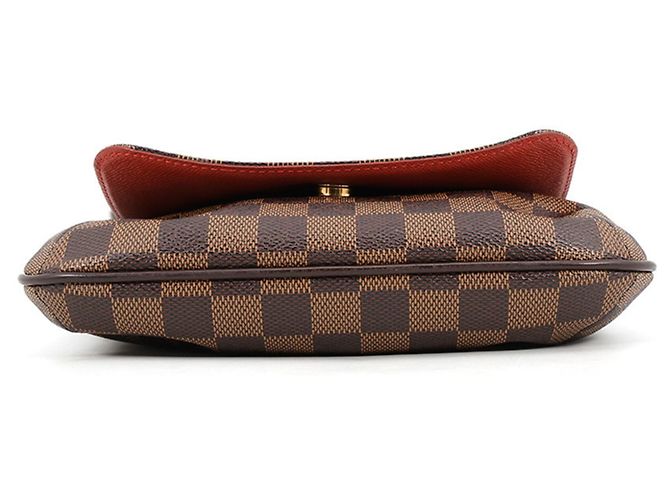 Borsa a tracolla Louis Vuitton Damier Ebene Musette Salsa Arancione - vista 3