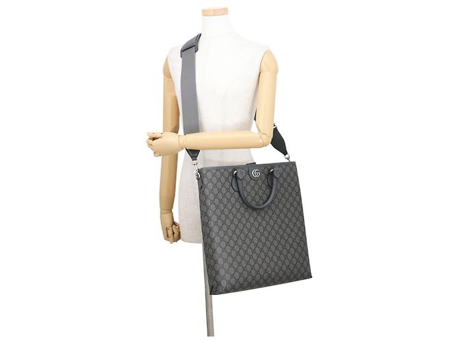 Gucci GG Supreme Medium Tote Bag Braun - Ansicht 4
