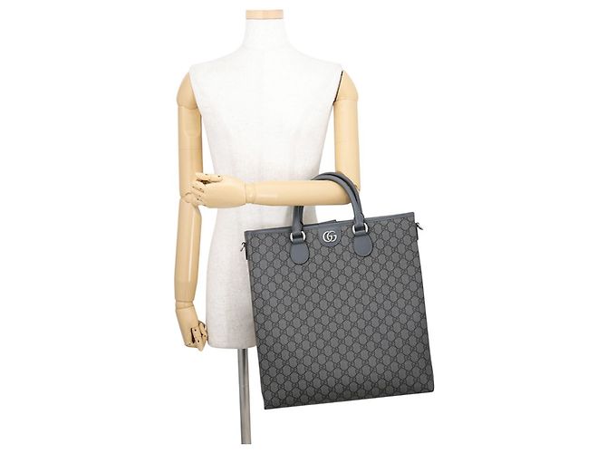 Gucci GG Supreme Medium Tote Bag Braun - Ansicht 5