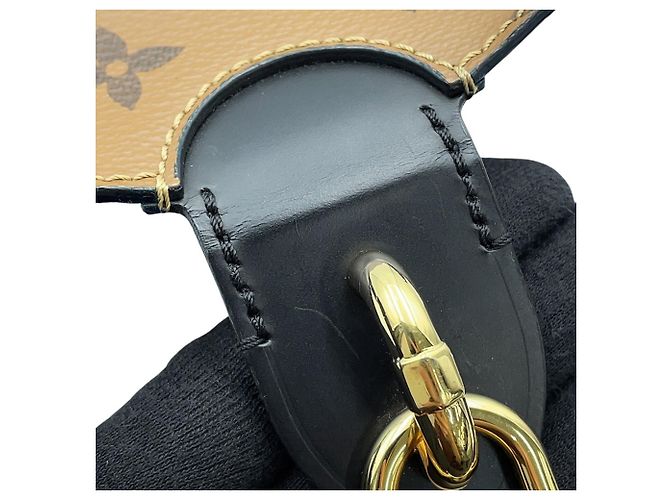 Borsa a mano Louis Vuitton Monogram Reverse Bento Box BB Nero - vista 12