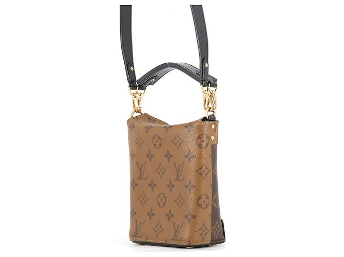 Borsa a mano Louis Vuitton Monogram Reverse Bento Box BB Nero - vista 2