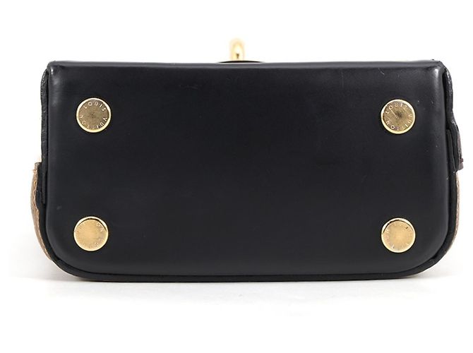 Borsa a mano Louis Vuitton Monogram Reverse Bento Box BB Nero - vista 3