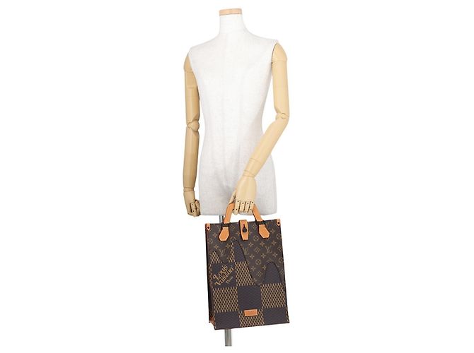 Sac à main Mini Tote Louis Vuitton Damier Ebene Giant Monogram Noir Damier ebène - vue 4