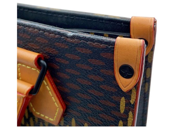Sac à main Mini Tote Louis Vuitton Damier Ebene Giant Monogram Noir Damier ebène - vue 9