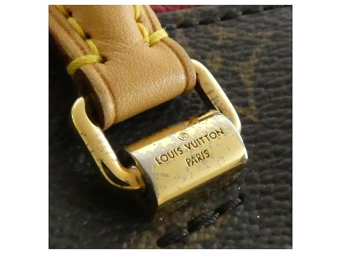 Bolso Louis Vuitton Monogram Pallas BB Castaño Fucsia - vista 5
