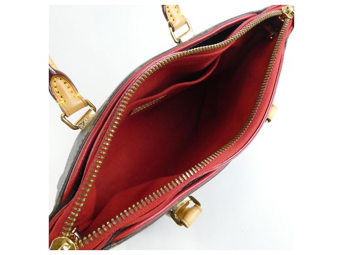 Bolso Louis Vuitton Monogram Pallas BB Castaño Fucsia - vista 8