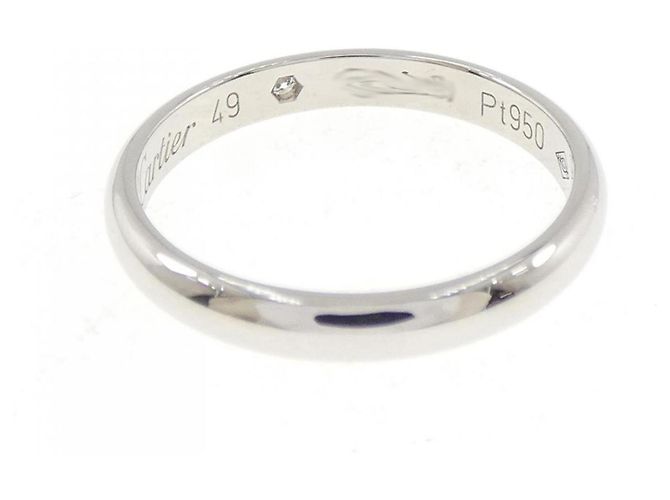 Cartier Ehering aus Platine 950 mit Diamanten - Ansicht 3