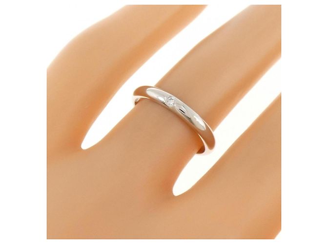 Cartier Ehering aus Platine 950 mit Diamanten - Ansicht 5