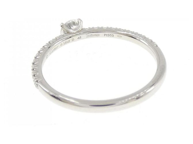 Anello Cartier Etincelle in platino - vista 3