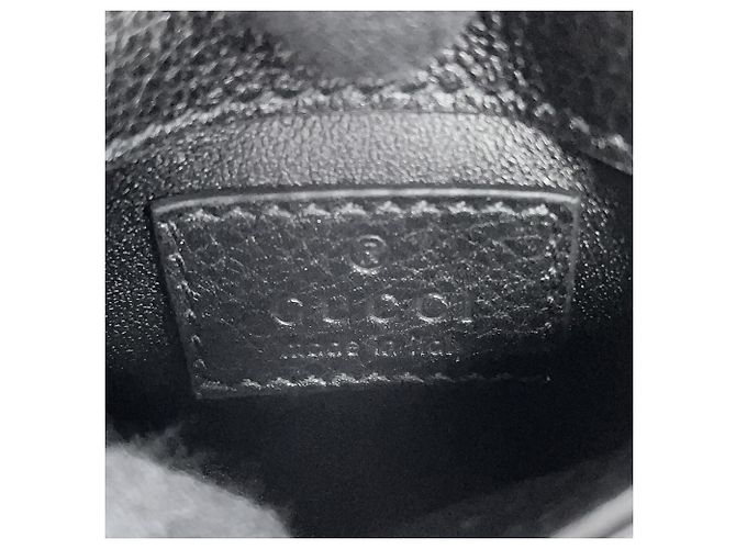 Tarjetero Gucci de piel negra Negro - vista 15