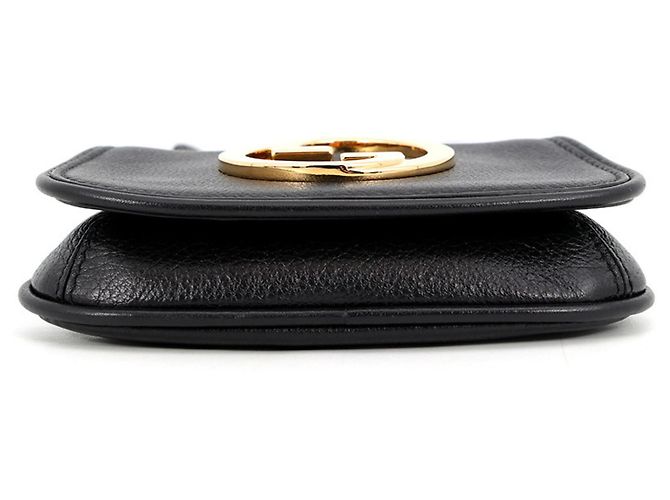 Tarjetero Gucci de piel negra Negro - vista 3
