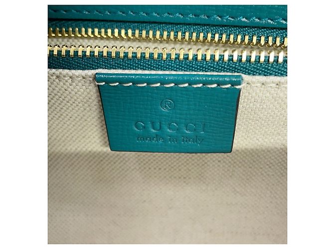 Borsa a tracolla Gucci Horsebit 1955 Small in pelle Blu - vista 15
