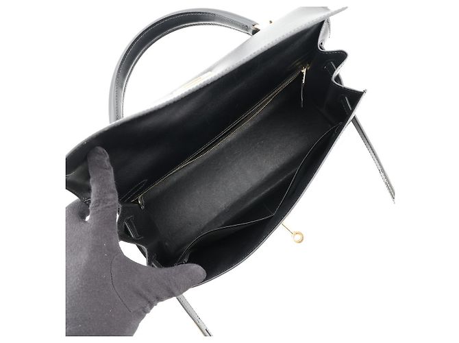 Hermès Bolsa de mão Hermes Kelly 32 Preto - vista 6