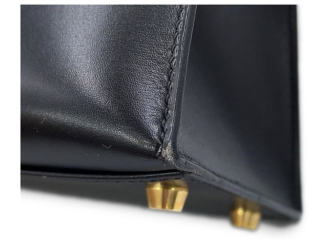 Hermès Bolsa de mão Hermes Kelly 32 Preto - vista 8