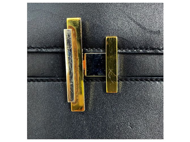 Hermès Hermes Cinetic Black Tadelakt D Stamp Handtasche Schwarz - Ansicht 11