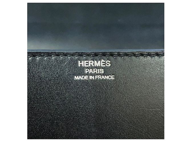 Hermès Hermes Cinetic Black Tadelakt D Stamp Handtasche Schwarz - Ansicht 17