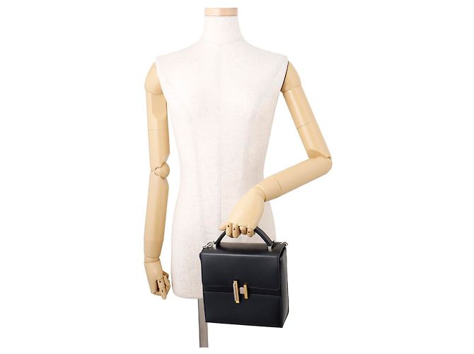Hermès Hermes Cinetic Black Tadelakt D Stamp Handtasche Schwarz - Ansicht 4