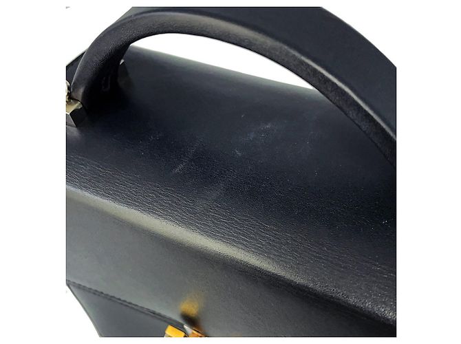 Hermès Hermes Cinetic Black Tadelakt D Stamp Handtasche Schwarz - Ansicht 9