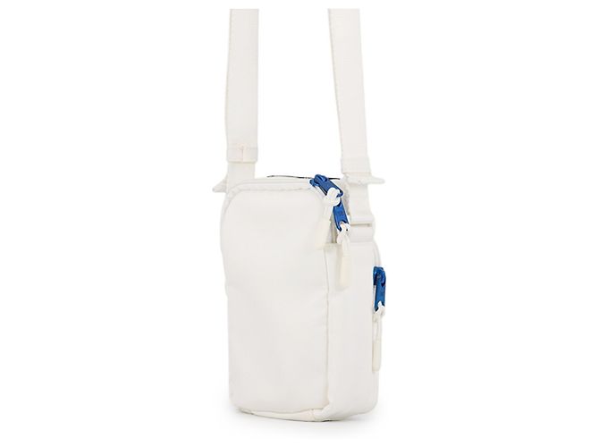 Borsa a tracolla Balenciaga in tela rossa e bianca Bianco Rosso - vista 2