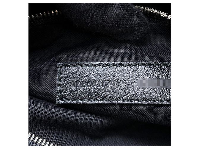 Borsa Tote in tela Balenciaga Nero Crudo - vista 14