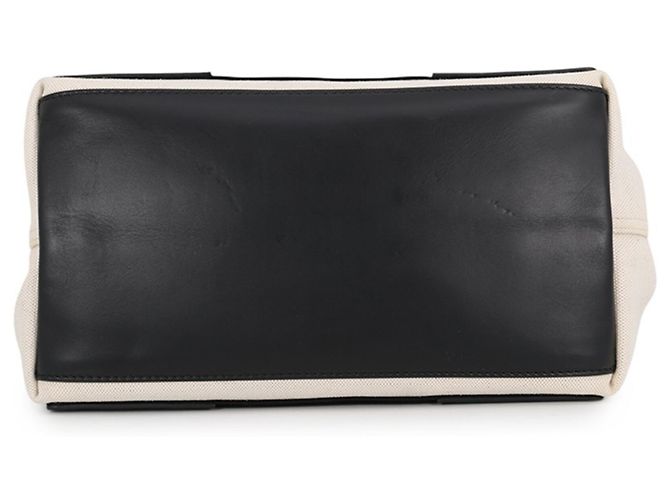 Borsa Tote Balenciaga in tela e pelle nera Nero - vista 3
