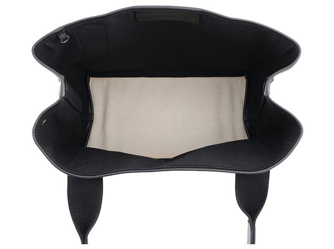 Borsa Tote Balenciaga in tela e pelle nera Nero - vista 5
