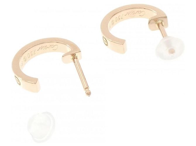 Orecchini Cartier Mini Love in oro rosa 18K - vista 3