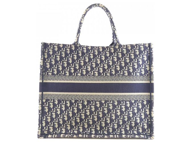Christian Dior DIOR OBLIQUE Book Tote Blu - vista 2
