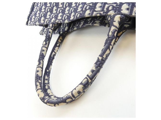 Christian Dior DIOR OBLIQUE Book Tote Blu - vista 5
