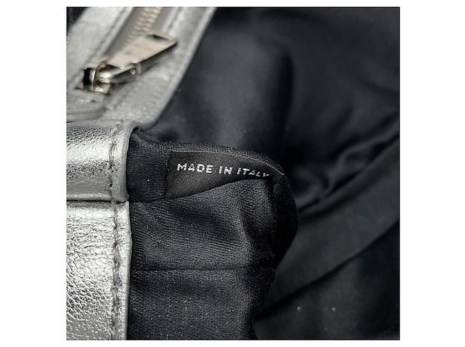 Bolsa de Ombro Miu Miu Matelassé Prata - vista 17