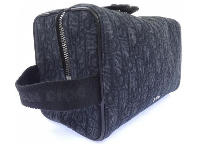 Borsa Christian Dior Dior Oblique Jacquard Marrone Nero - vista 2
