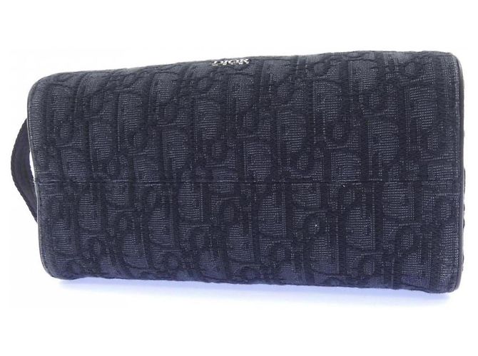 Borsa Christian Dior Dior Oblique Jacquard Marrone Nero - vista 4
