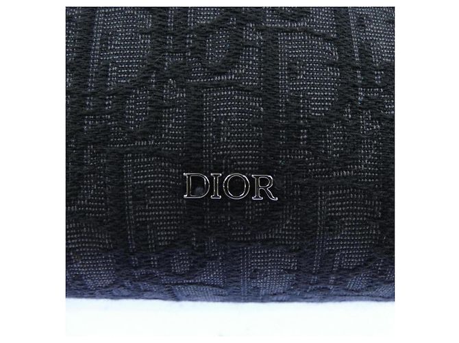 Borsa Christian Dior Dior Oblique Jacquard Marrone Nero - vista 5