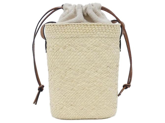 Bolsa de Ombro Loewe Square Pocket C630G35X05 Bege - vista 2