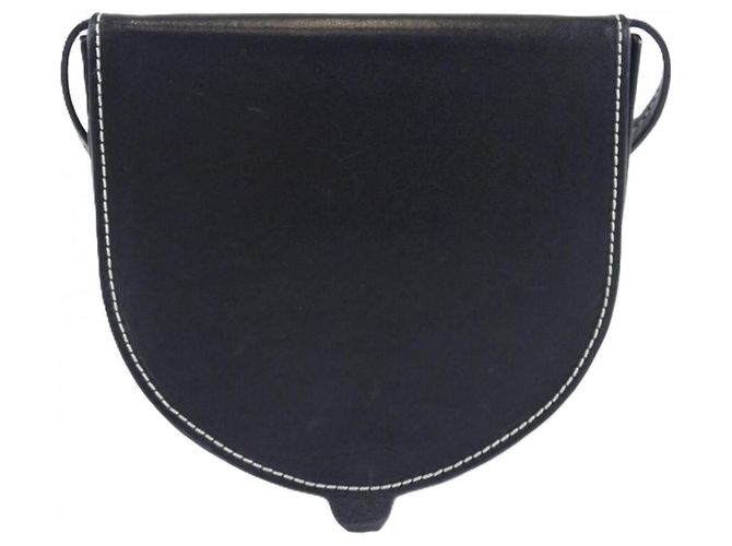 Borsa pouch Loewe in vitello nero - vista 2