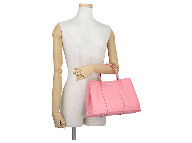 Hermès Borsa Tote Hermes Garden TPM Rosa - vista 4