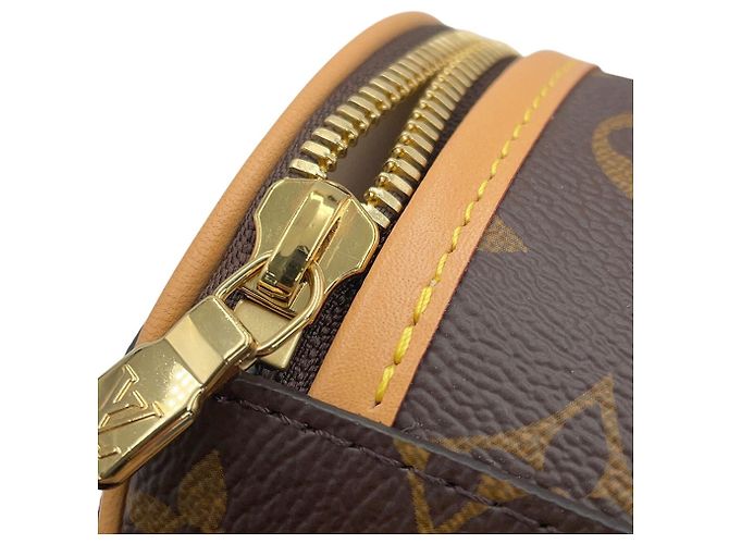 Bolso Louis Vuitton Monogram Mini Boite Chapeau Castaño Beige - vista 7